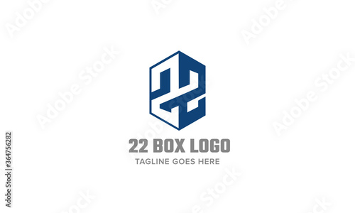 Number 22 Logo - Box Vector