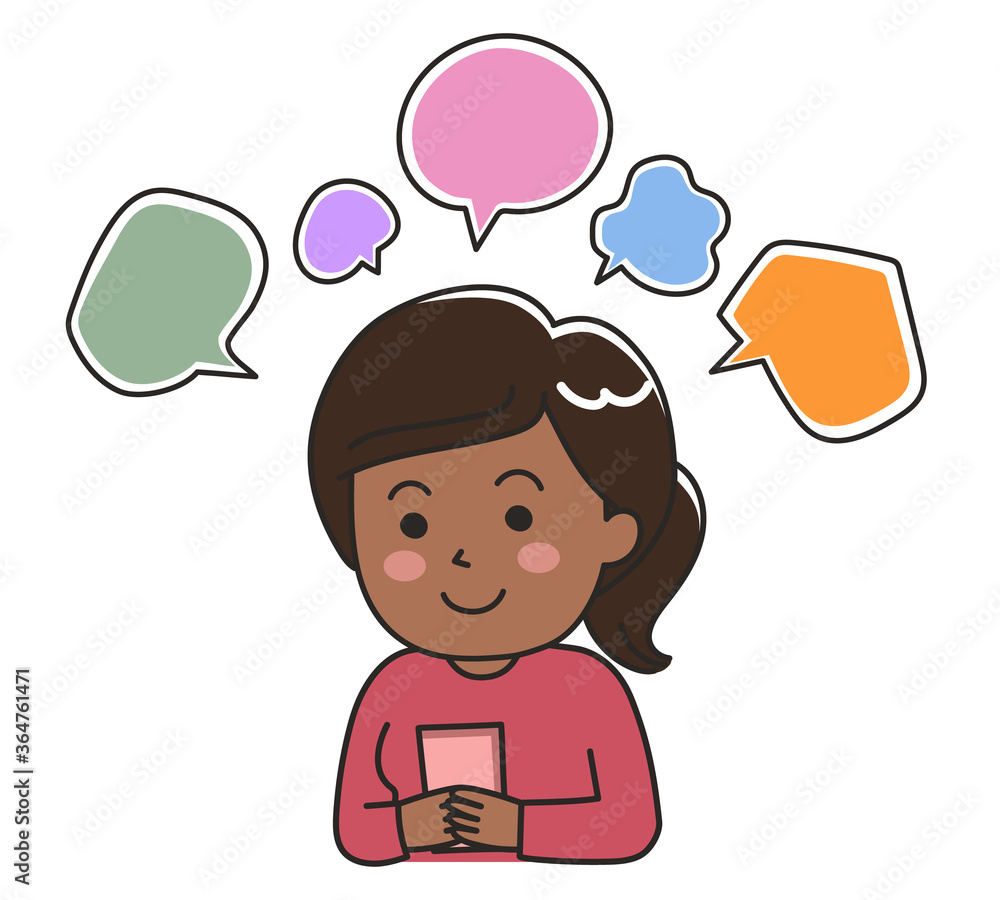 Woman having a rage for posting on social media. Vector illustration isolated on white background. Woman having a rage for posting on social media. Vector illustration isolated on white background.