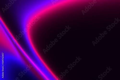 abstract purple background with waves, glowing neon light