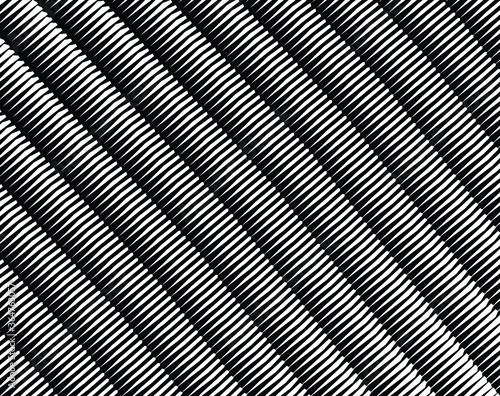  Abstract pattern. Texture with wavy, billowy lines. Optical art background. Wave design black and white. Digital image with a psychedelic stripes. Vector illustration © dexdrax