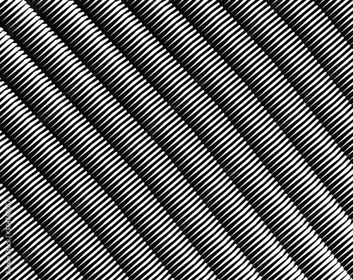  Abstract pattern. Texture with wavy, billowy lines. Optical art background. Wave design black and white. Digital image with a psychedelic stripes. Vector illustration