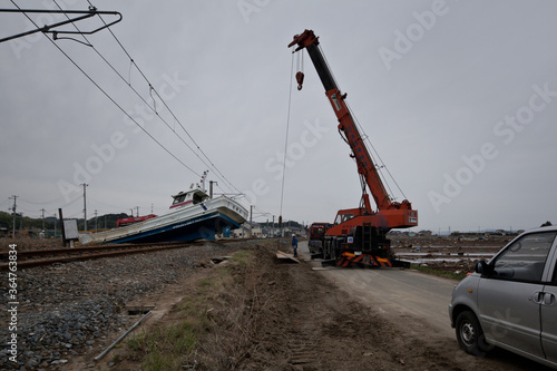 2011年 東北 津波被害 船 撤去作業