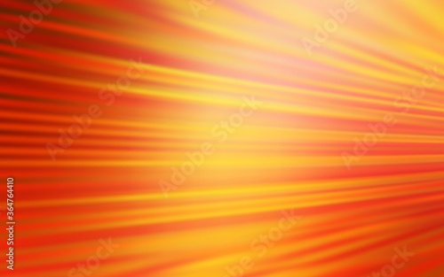 Light Red, Yellow vector background with stright stripes. Colorful shining illustration with lines on abstract template. Best design for your ad, poster, banner.