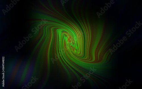 Dark Green vector background with galaxy stars. Shining colored illustration with bright astronomical stars. Smart design for your business advert.