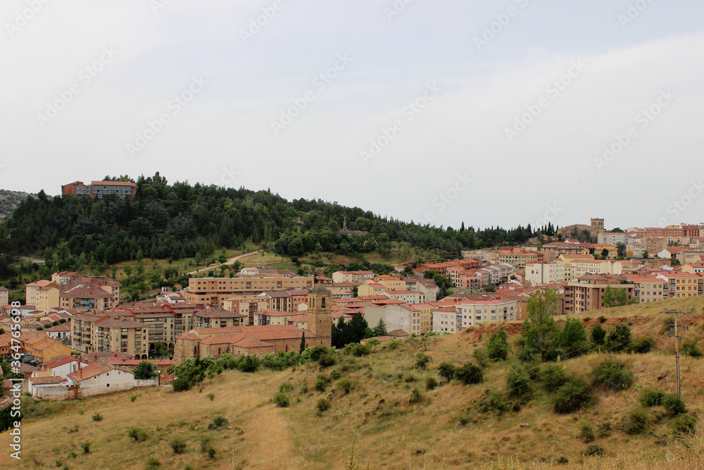 Landscape of the city of Soria from the outskirts