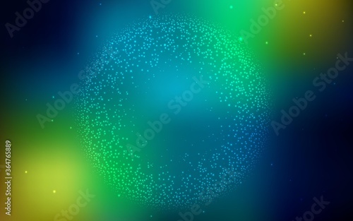 Dark Blue, Yellow vector template with space stars. Modern abstract illustration with Big Dipper stars. Pattern for astronomy websites.