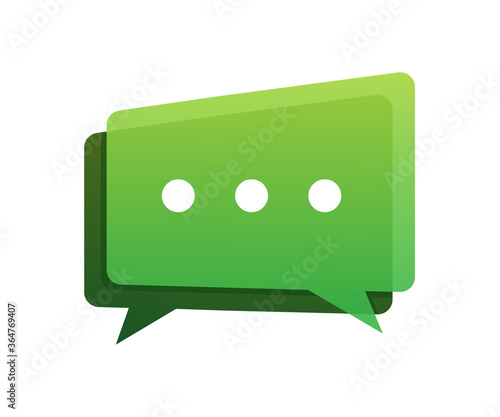 Message icon. Email icon. Send new message. Social network. Chat bubble. Vector stock illustration.