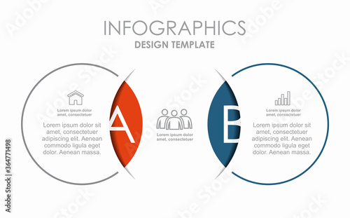 Infographic design template with place for your data. Vector illustration.