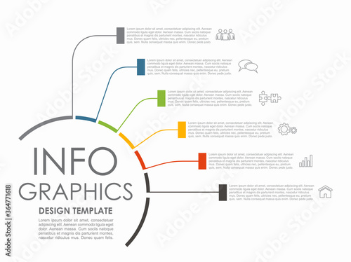 Infographic design template with place for your data. Vector illustration.