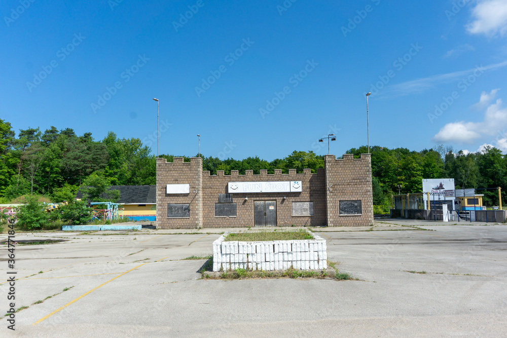 abandon theme park castle abandon theme park castle