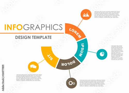Infographic design template with place for your data. Vector illustration.