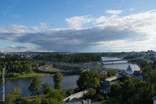 clouds over the river