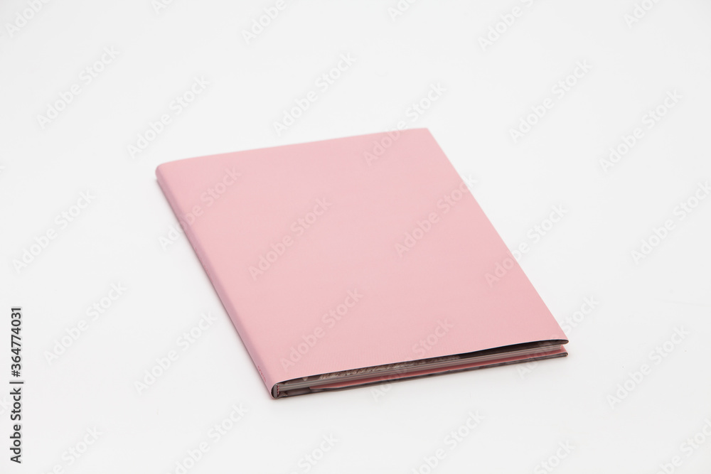 Pink Hardback Book With Copy Space Isolated on White Background Pink Hardback Book With Copy Space Isolated on White Background