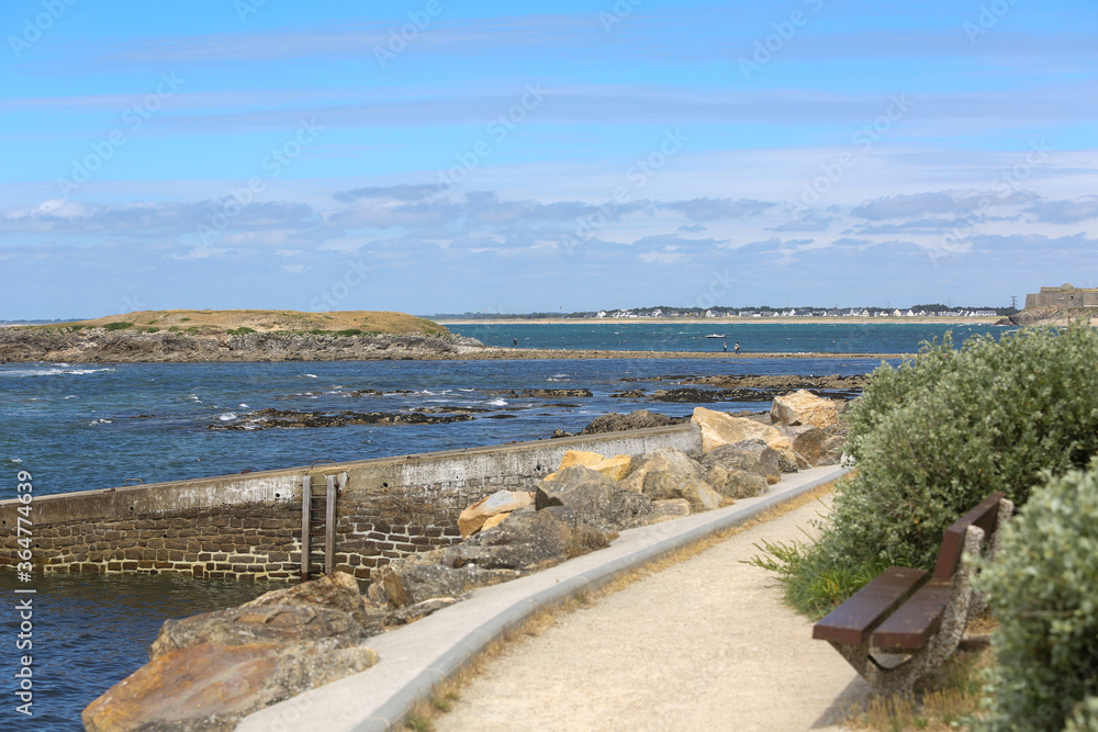 Naklejka premium wild coast of Quiberon France