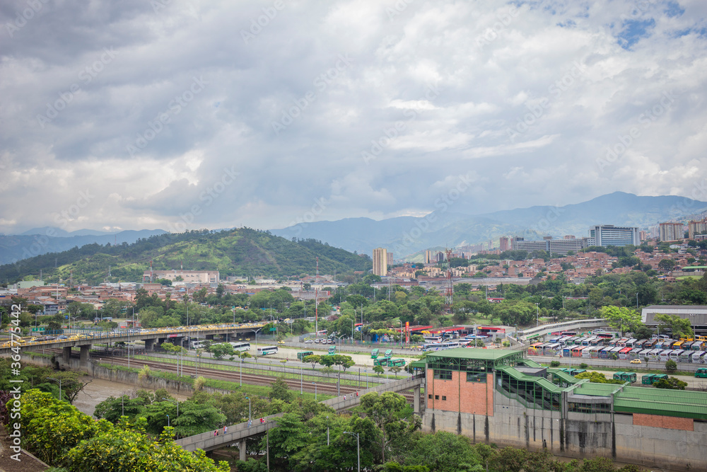 Medellin, Antioquia / Colombia July 17, 2016 transport terminal Medellin