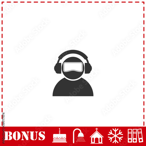 Meloman icon flat