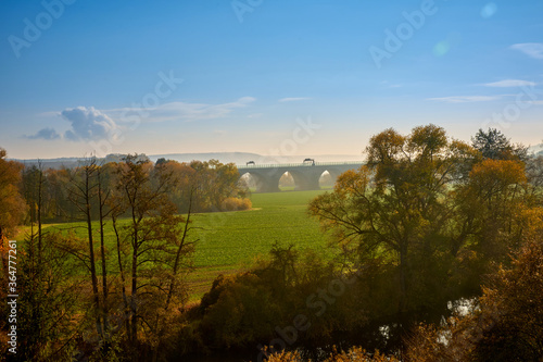 bridge over the morning valley