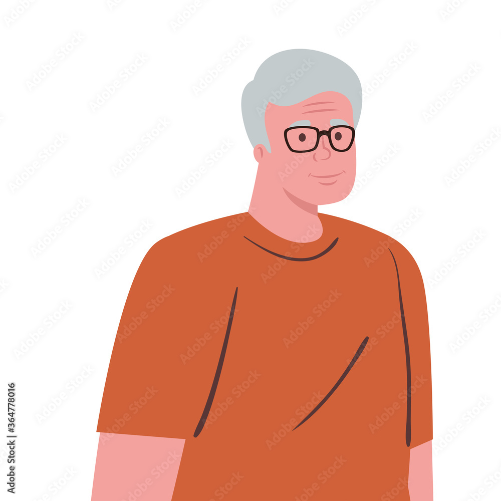 Grandfather design, Old man male person father grandparents family senior and people theme Vector illustration Grandfather design, Old man male person father grandparents family senior and people theme Vector illustration