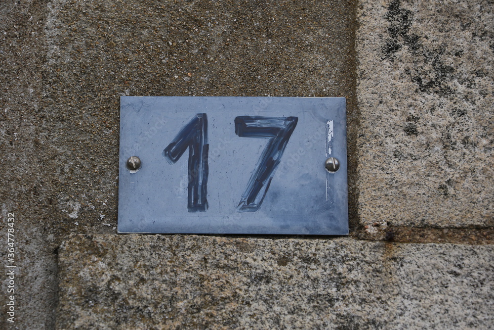 Numéro d’habitation 17 à Auray, France Numéro d’habitation 17 à Auray, France