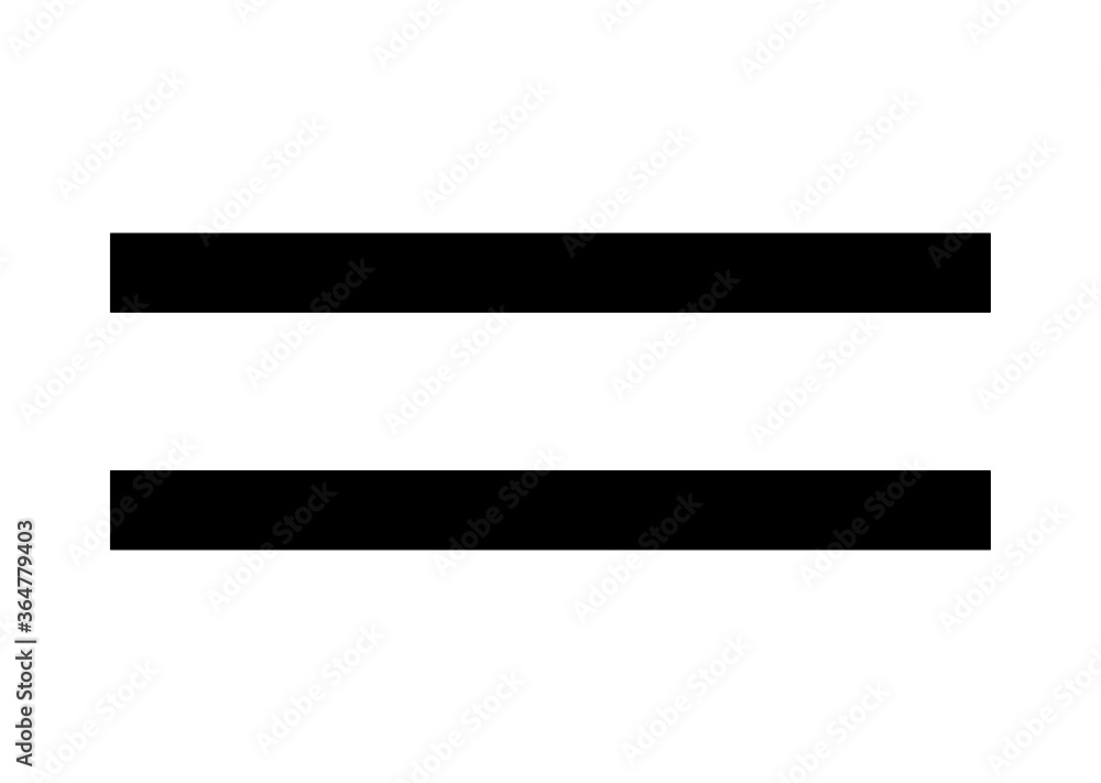 Thick hamburger menu bar line art vector icon for apps and websites Thick hamburger menu bar line art vector icon for apps and websites
