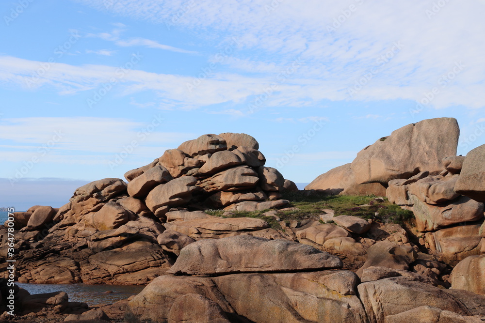 Côte de Granit rose à Perros-Guirec, France