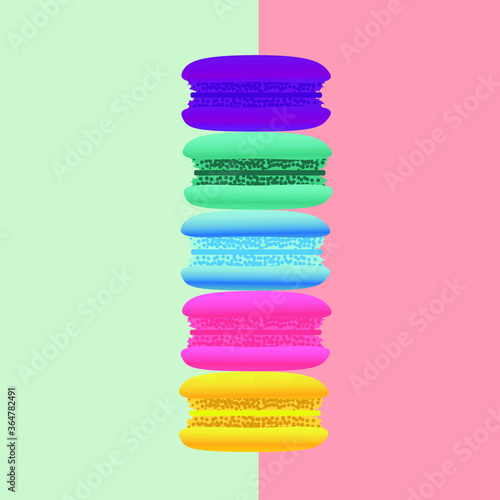 macaroon color background sweet dessert