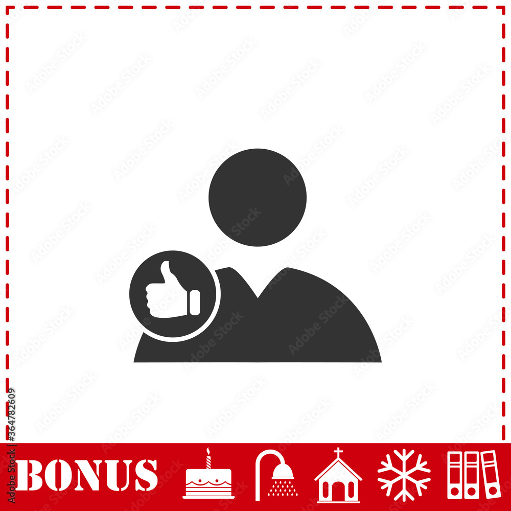 Avatar like icon flat Avatar like icon flat