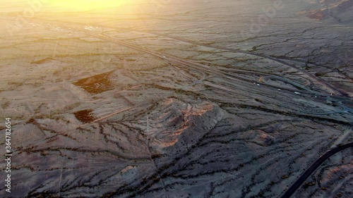 Ground Texture, Desert Highway Outside Yuma, Arizona