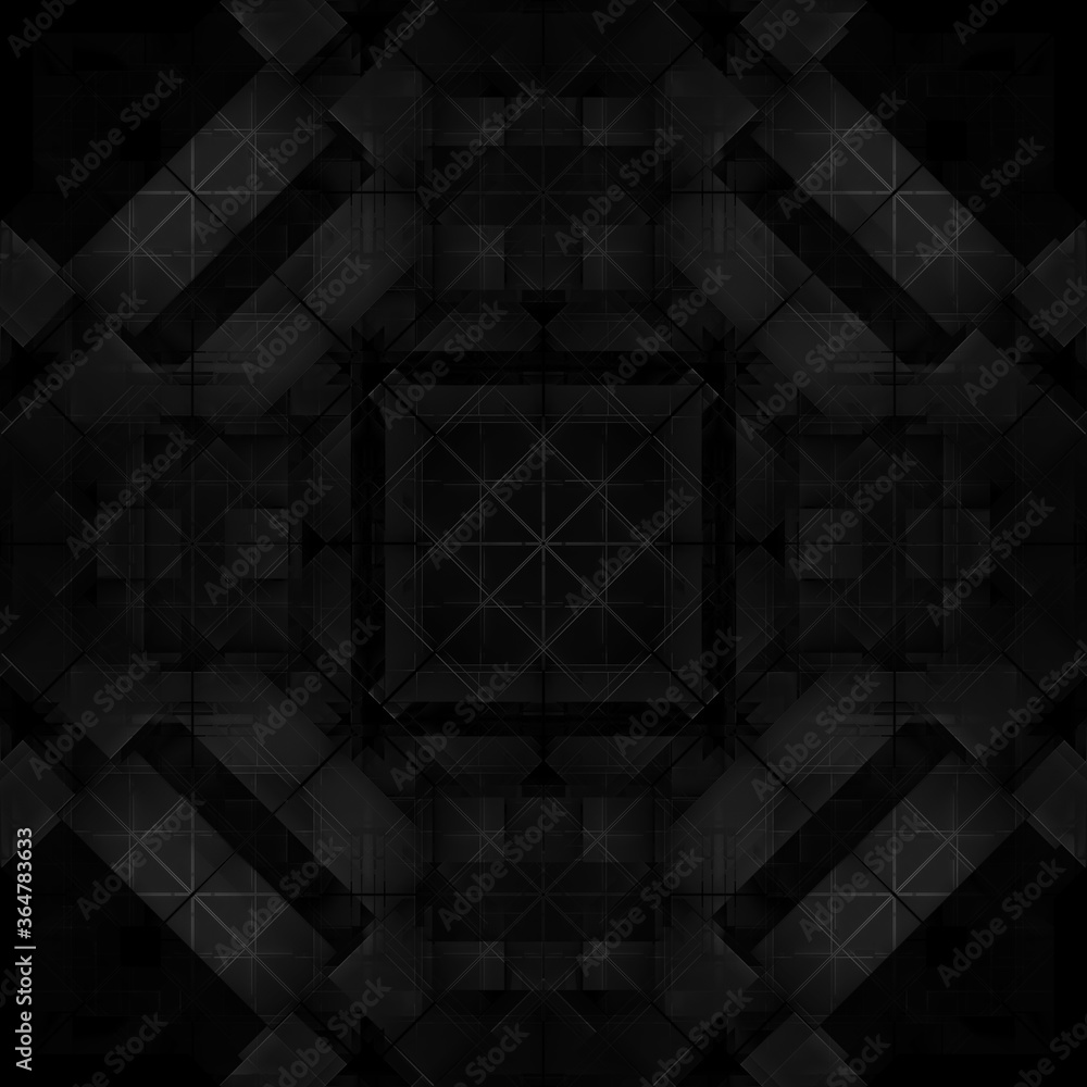 Minimalistic abstract 3d background black / white cladding tiles ...