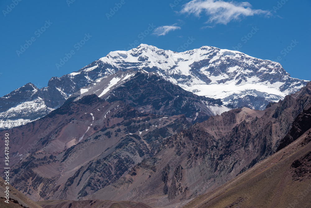 Walking in the Aconcagua national park