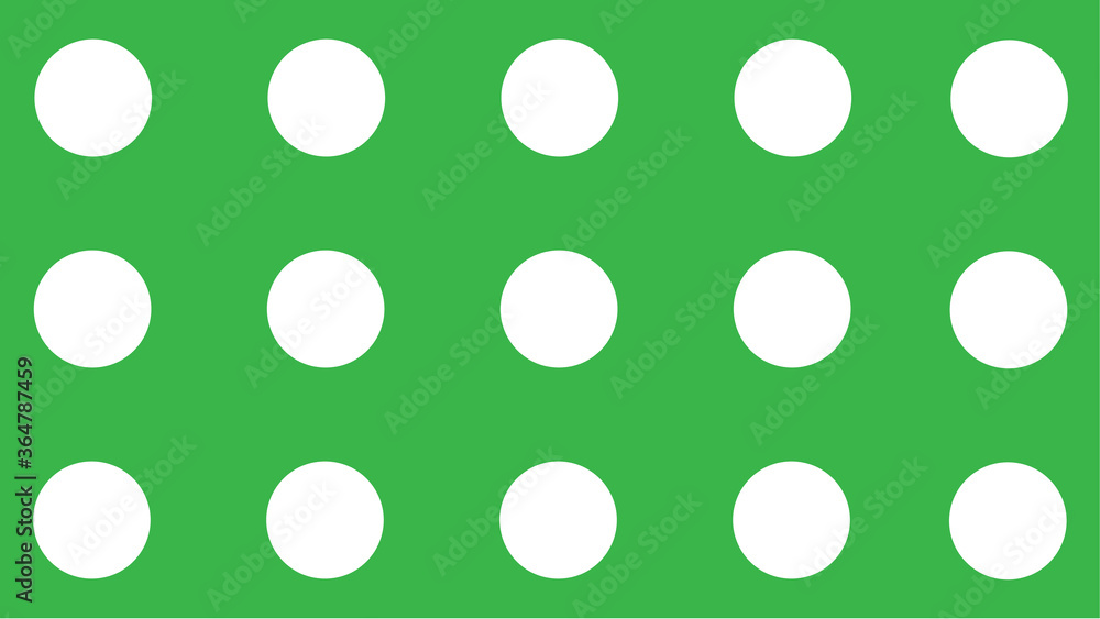 white polka dots on green backgroung