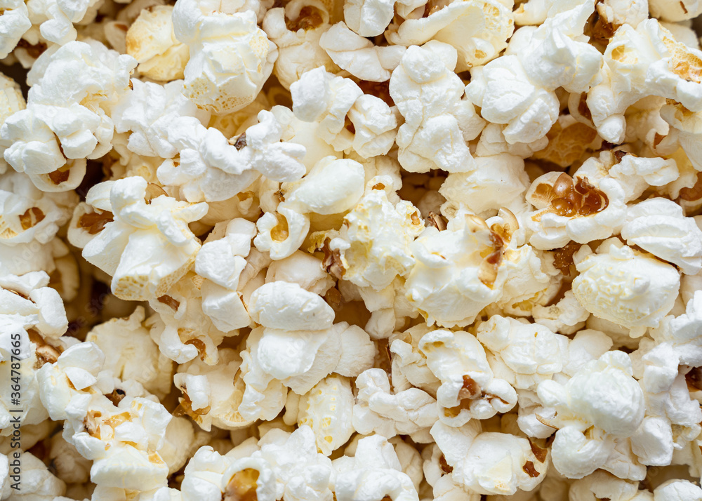popcorn background texture close up
