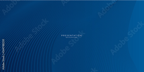 Wave curve dark blue abstract presentation background texture. 3D illustration, 3D rendering