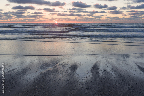 sunset over the sea