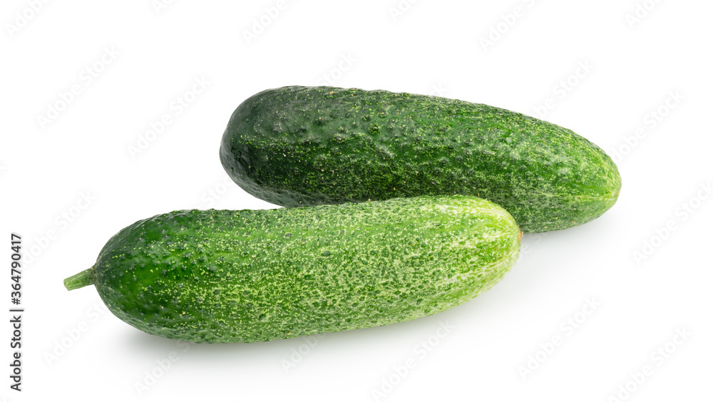 cucumbers isolated on white background cucumbers isolated on white background