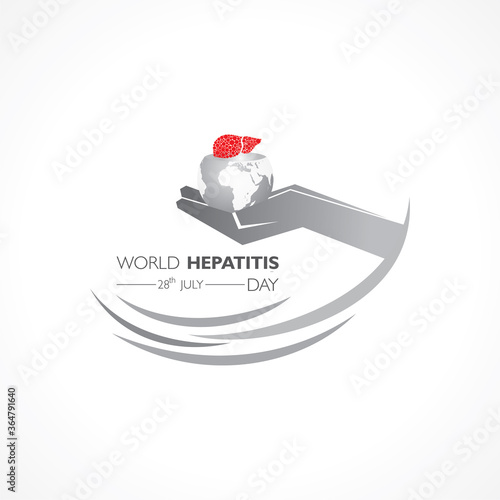 Vector Illustration,poster or banner of World Hepatitis Day observed on 28 July