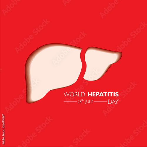 Vector Illustration,poster or banner of World Hepatitis Day observed on 28 July