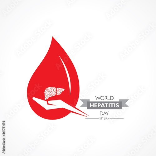 Vector Illustration,poster or banner of World Hepatitis Day observed on 28 July