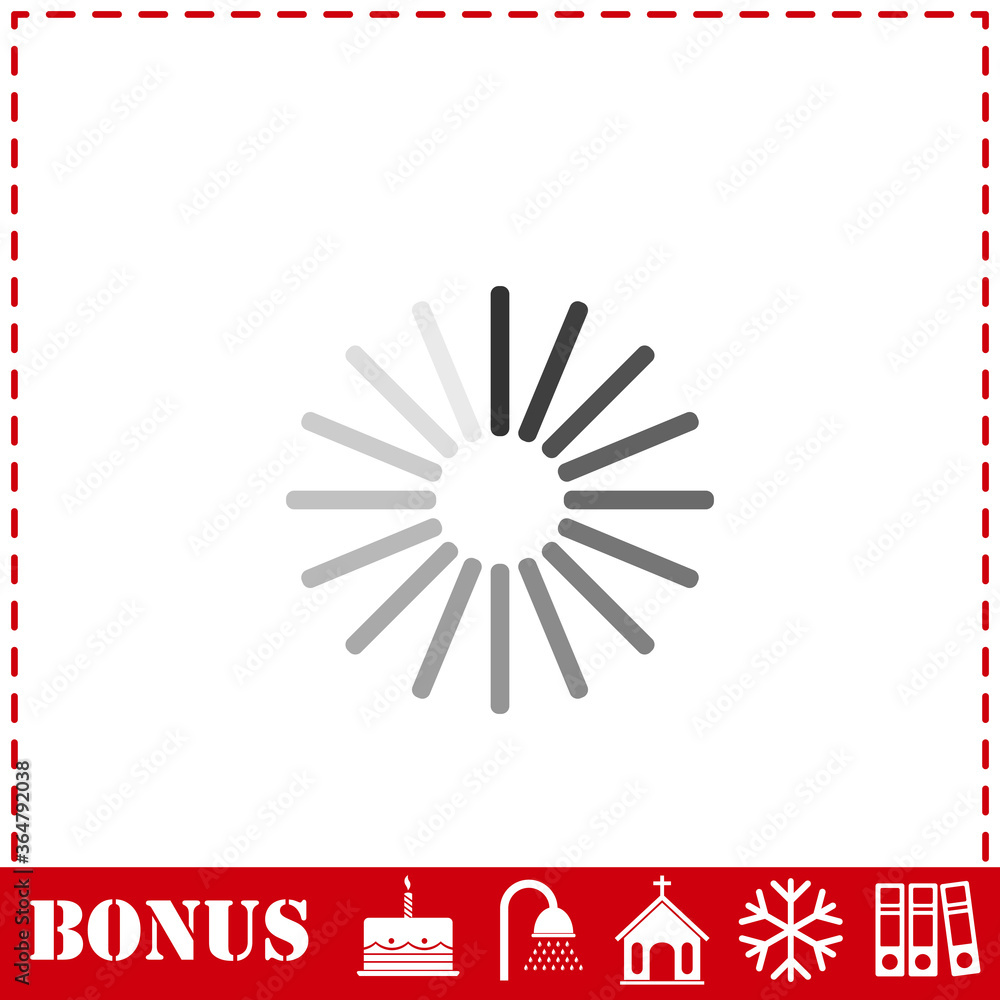 Obraz premium Loading icon flat