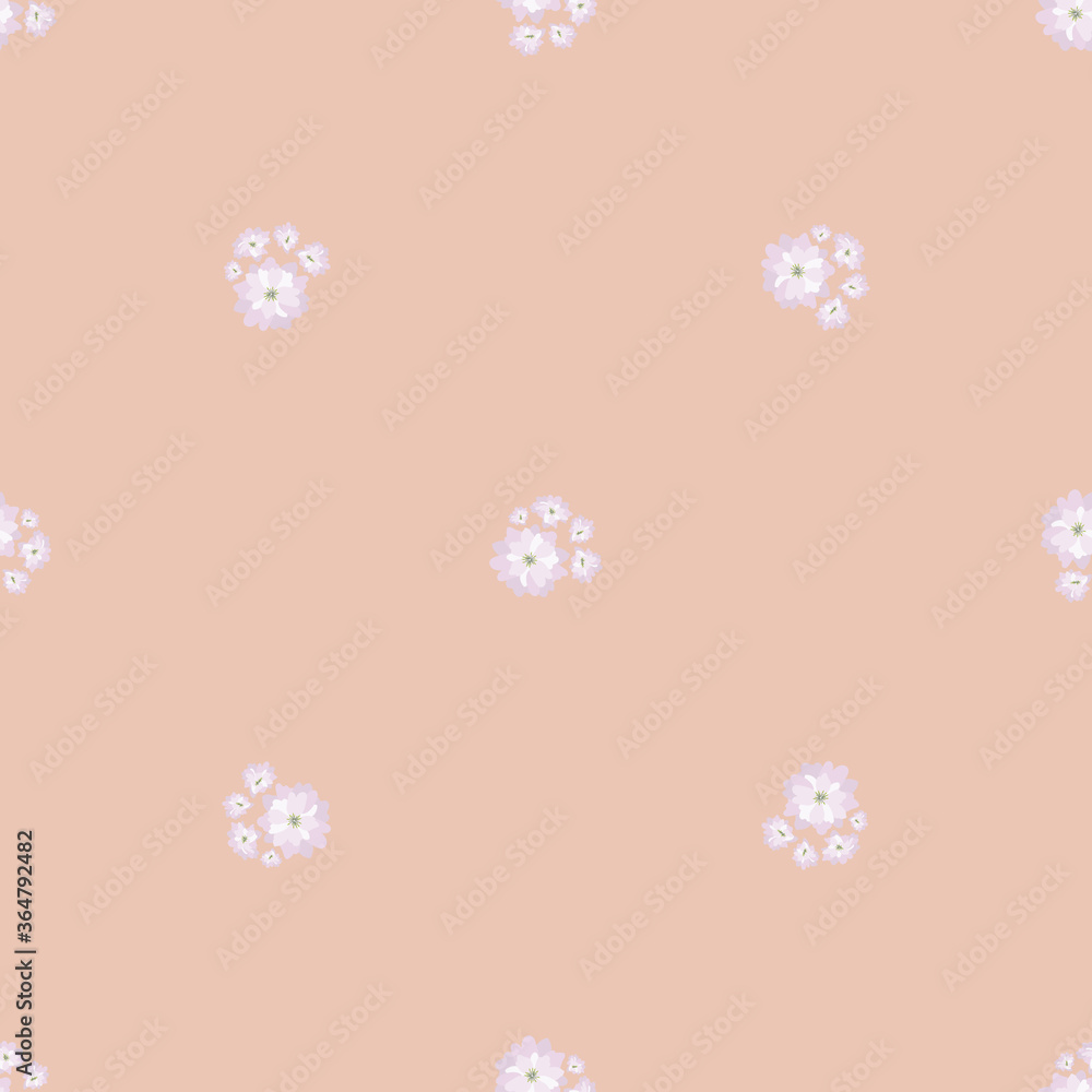 Naklejka premium Vector seamless pattern of flowers. Background for textile or book cover, wallpaper, design, art, print.