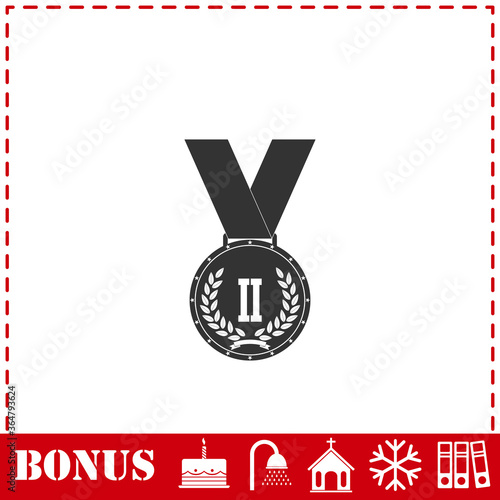 Medal icon flat