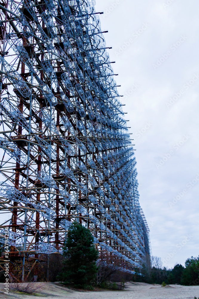 Moscow Eye so called Duga 3 or Chernobyl 2. Old Soviet military radar ...