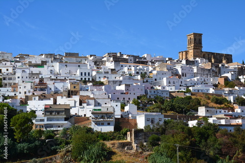Vue Panoramique Village Blanc Arcos de la Frontera Andalousie Espagne  © Marc