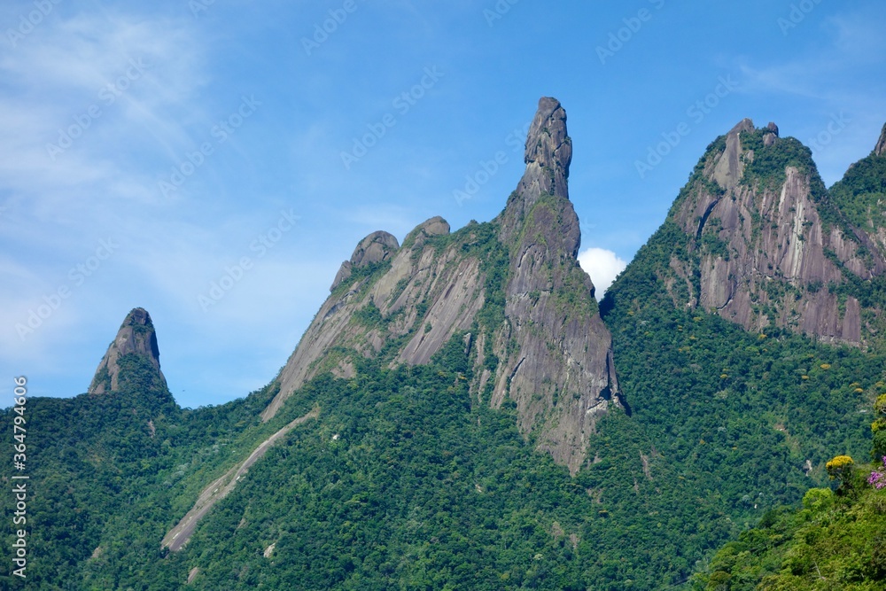 View of mountains in Macaé, Brazil, called 
