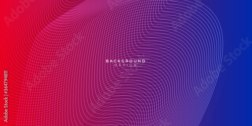 Abstract red blue background with dynamic effect. Modern pattern. Vector illustration for design.