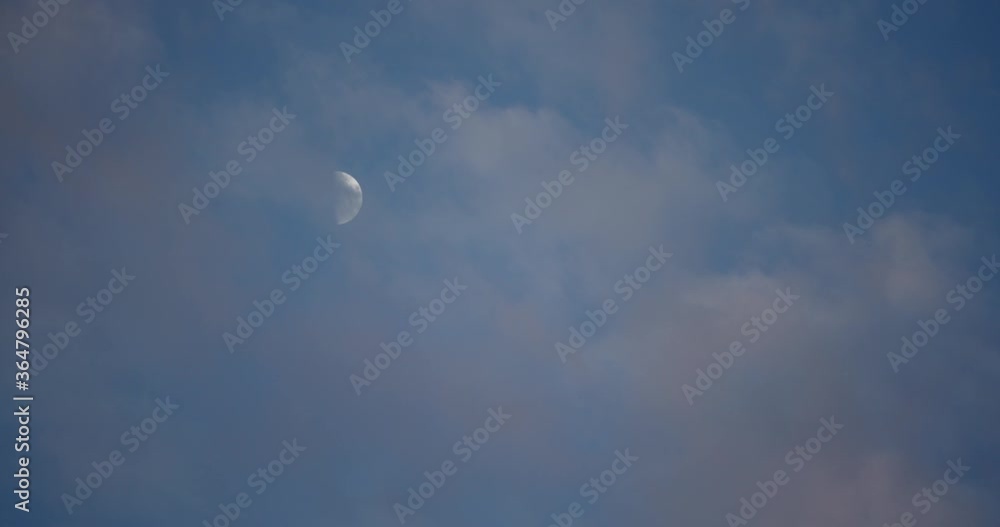 Evning sky with moon Evning sky with moon