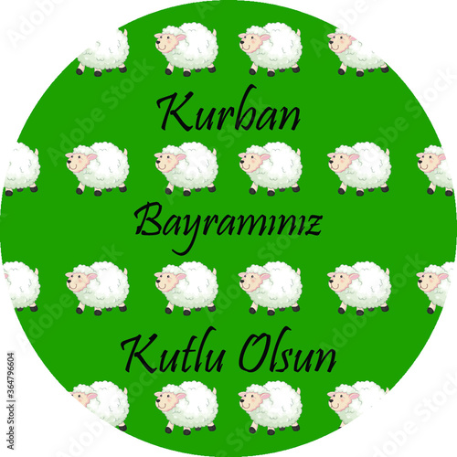 kurban bayramınız kutlu olsun, meaning of english translation (happy eid al adha), Turkish Holidays - Sacrifice Feast Poster, Social Media, Greeting Card