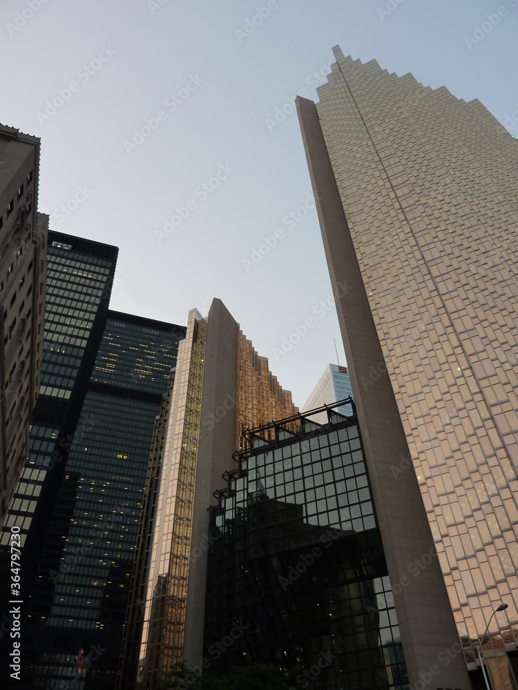 Buildings in the financial district, Toronto