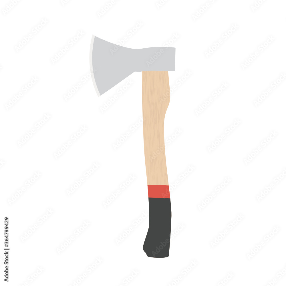 Isolated Axe with Wood Handle Vector Illustration Background Isolated Axe with Wood Handle Vector Illustration Background