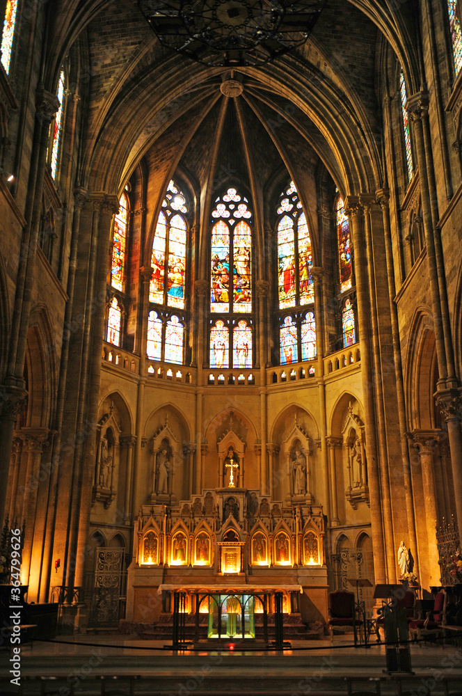 Interieur Église Saint Louis des Chartrons, Bordeaux Gironde France